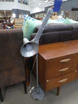Metal adjustable floor lamp