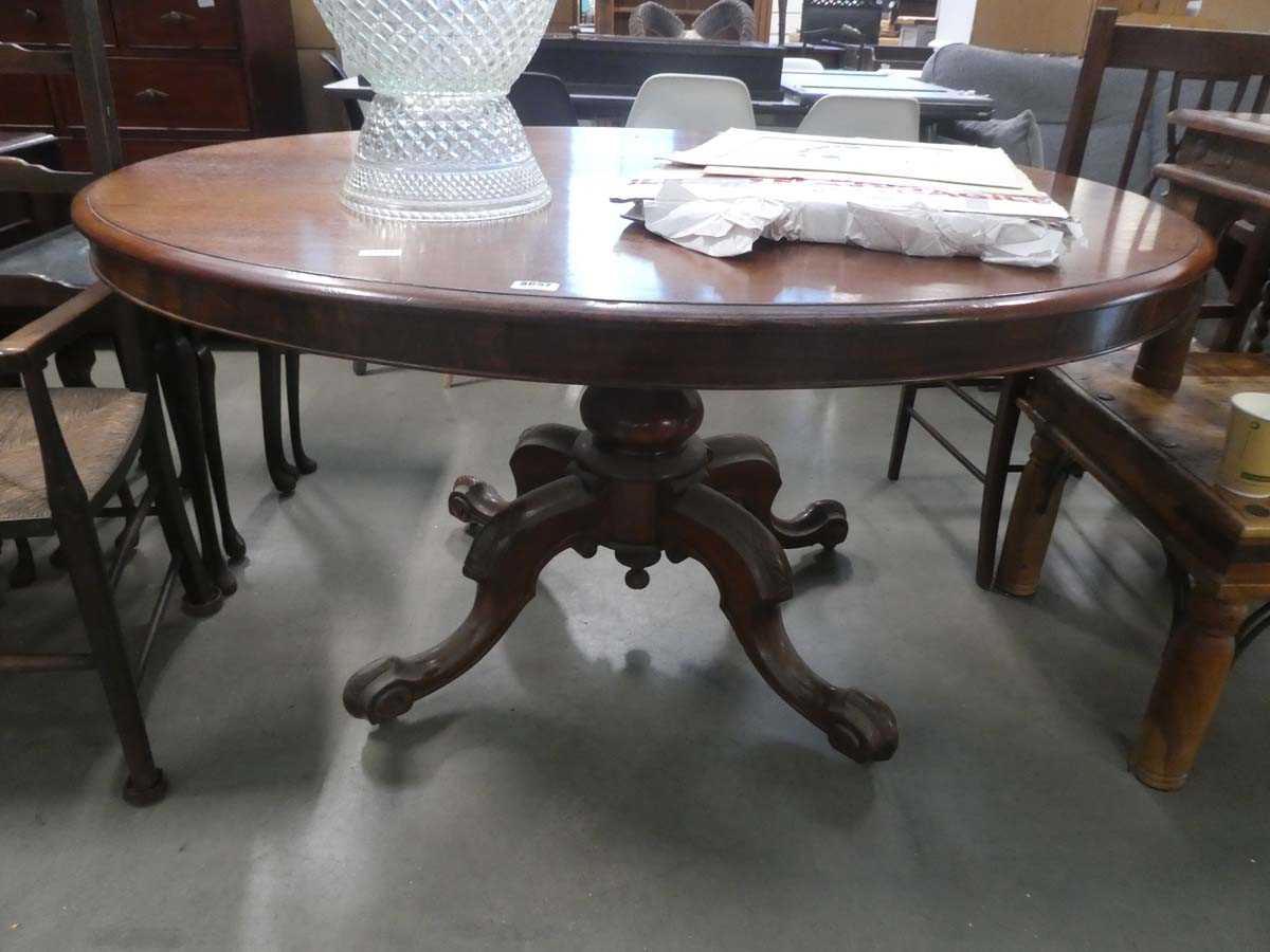 Oval Edwardian table