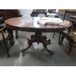 Oval Edwardian table