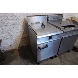 60cm Falcon single well fryer with 2 baskets