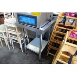 +VAT 60cm stainless steel preparation table with shelf under