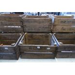 3 Mid 20th Century wooden produce crates