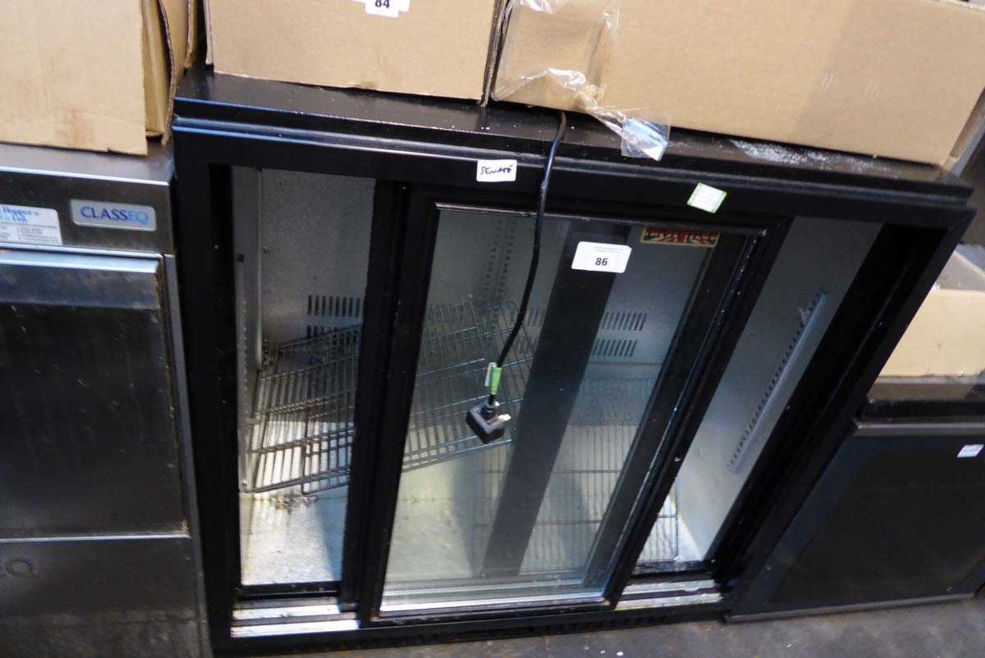 +VAT 90cm CL-210s undercounter 2 door display fridge