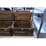 3 Mid 20th Century wooden produce crates