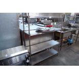 +VAT 120cm stainless steel 4 tier shelf