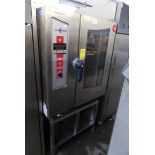 +VAT 95cm gas Convotherm model OGS10.10 10 grid combination oven on stand