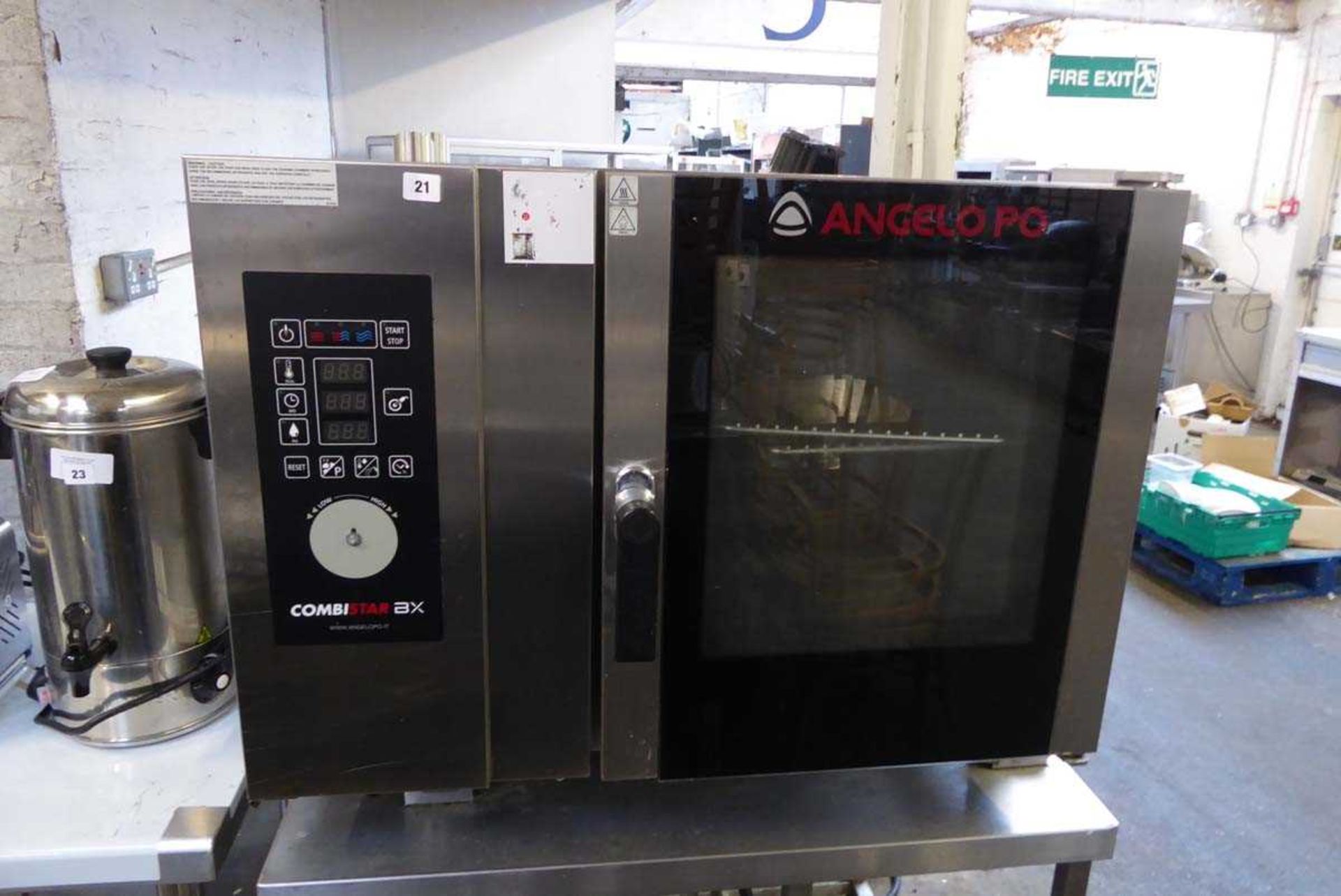 93cm electric Angelo Po combi star BX 6 grid combination oven on stand