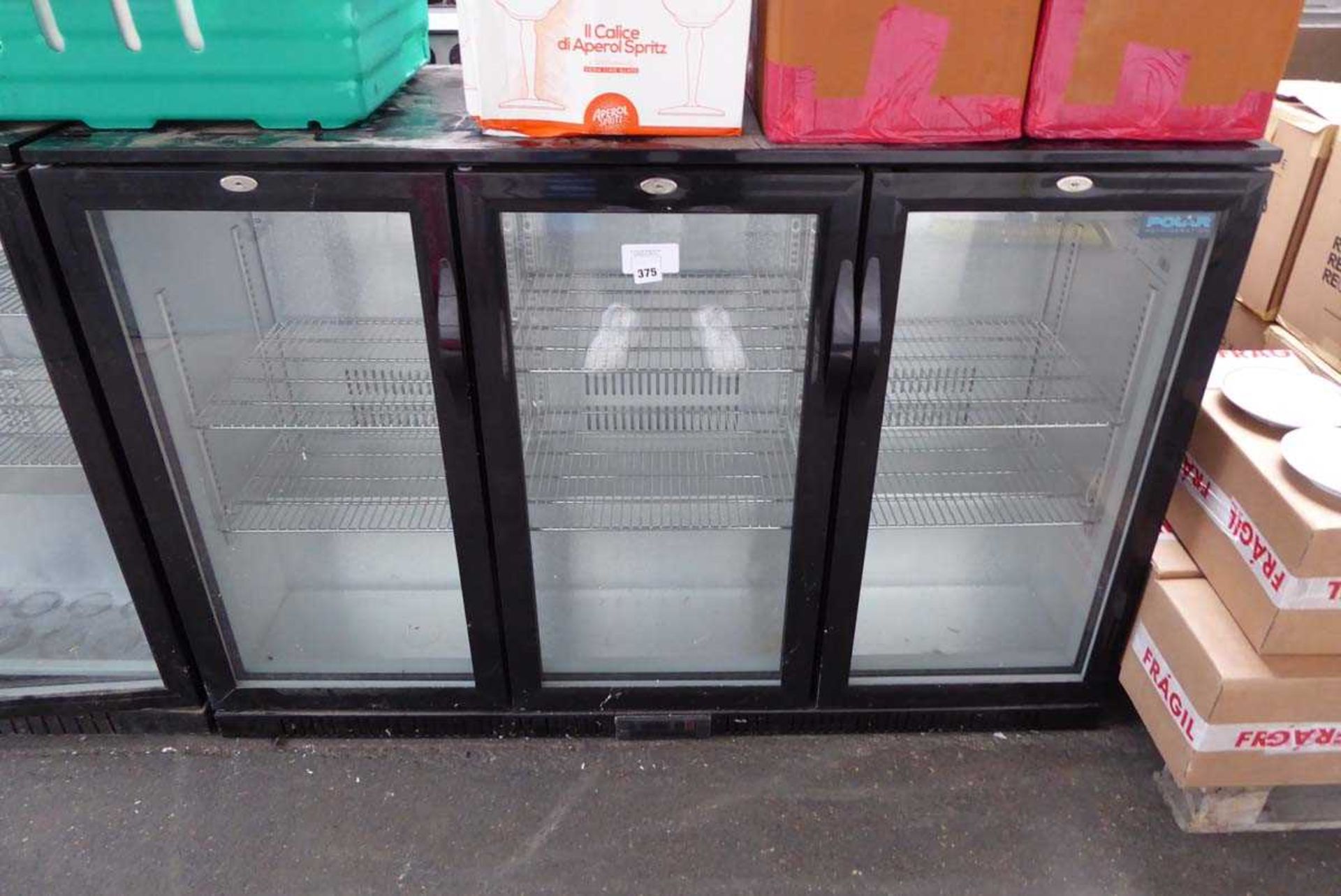 135cm Polar Model GL004 3-door counter fridge