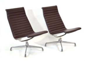 Charles and Ray Eames for Herman Miller, a pair of late 1950'6s/early 1960's Aluminium Group EA116