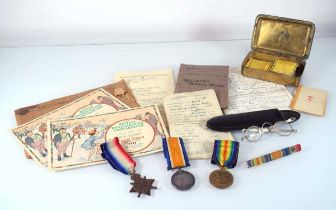 A First World War trio of medals awarded to 67533 Driver Harry Kemp RFA including a 1914 Volunteer