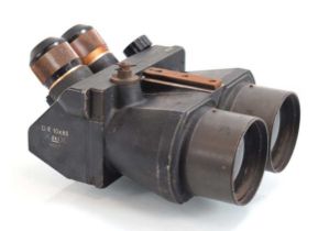 A pair of Second World War Third Reich Flakfernroh DF 10x80 dki flak binoculars, 42767