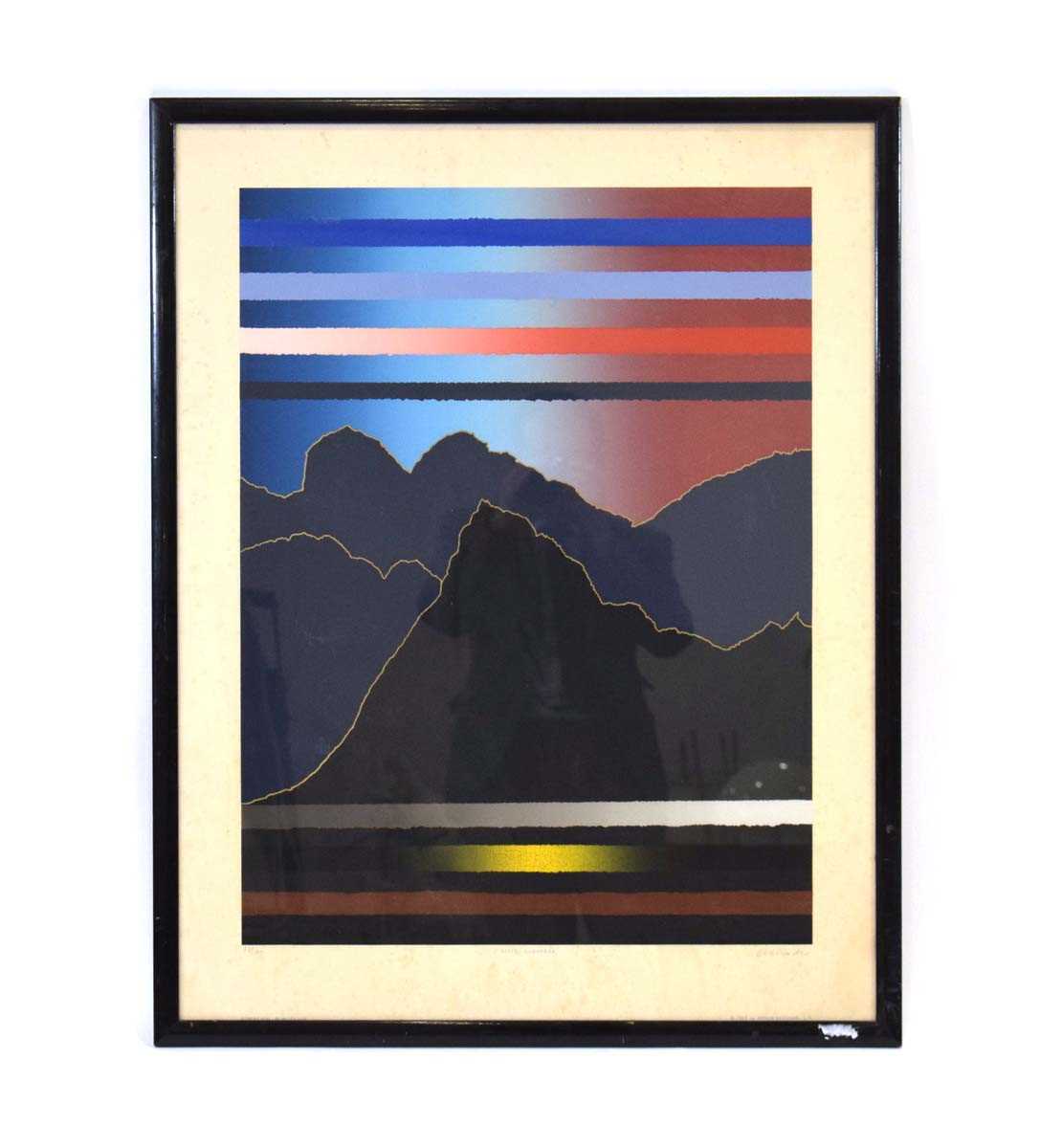 Arthur Secunda (American, 1927-2022), 'Notte Luganese', signed and numbered 78/100, screenprint,