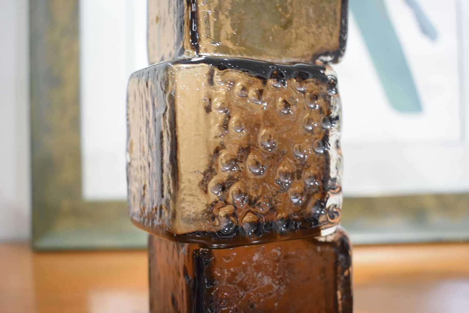 Geoffrey Baxter for Whitefriars, a 'Drunken Bricklayer' vase in cinnamon, h. 21.5 cm No chips, - Bild 11 aus 11