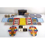 A group of Jonathan Adler coloured ceramics including a pair of Pharaoh dishes, a cruet set etc. (