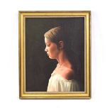 Jepson (20th Century), A head and shoulders portrait of a young lady, signed and dated '79, oil on