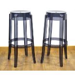 Philippe Starck for Kartell, a pair of 'Charles Ghost' stools