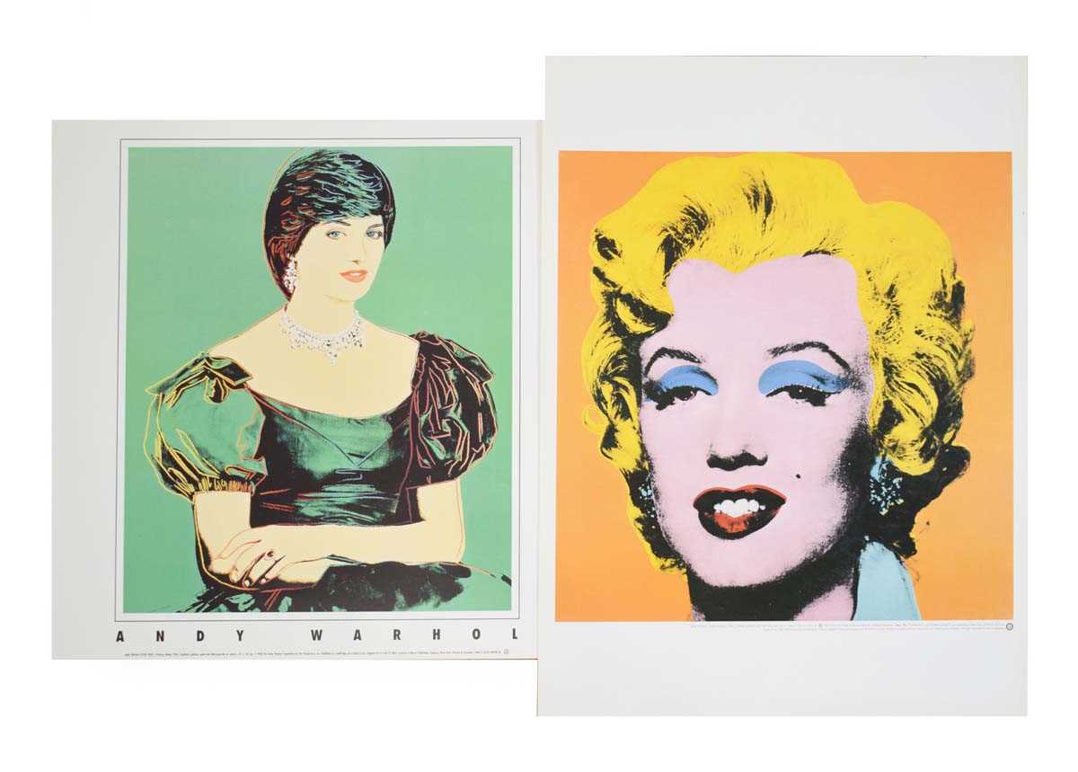 After Andy Warhol, 'Marilyn- Orange shot on white background', off-set lithograph, Edition of 2,