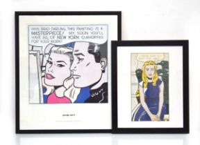 After Roy Lichtenstein (American, 1923-1997), 'Pop Art Masterpiece 1962, Royal Academy of Arts',