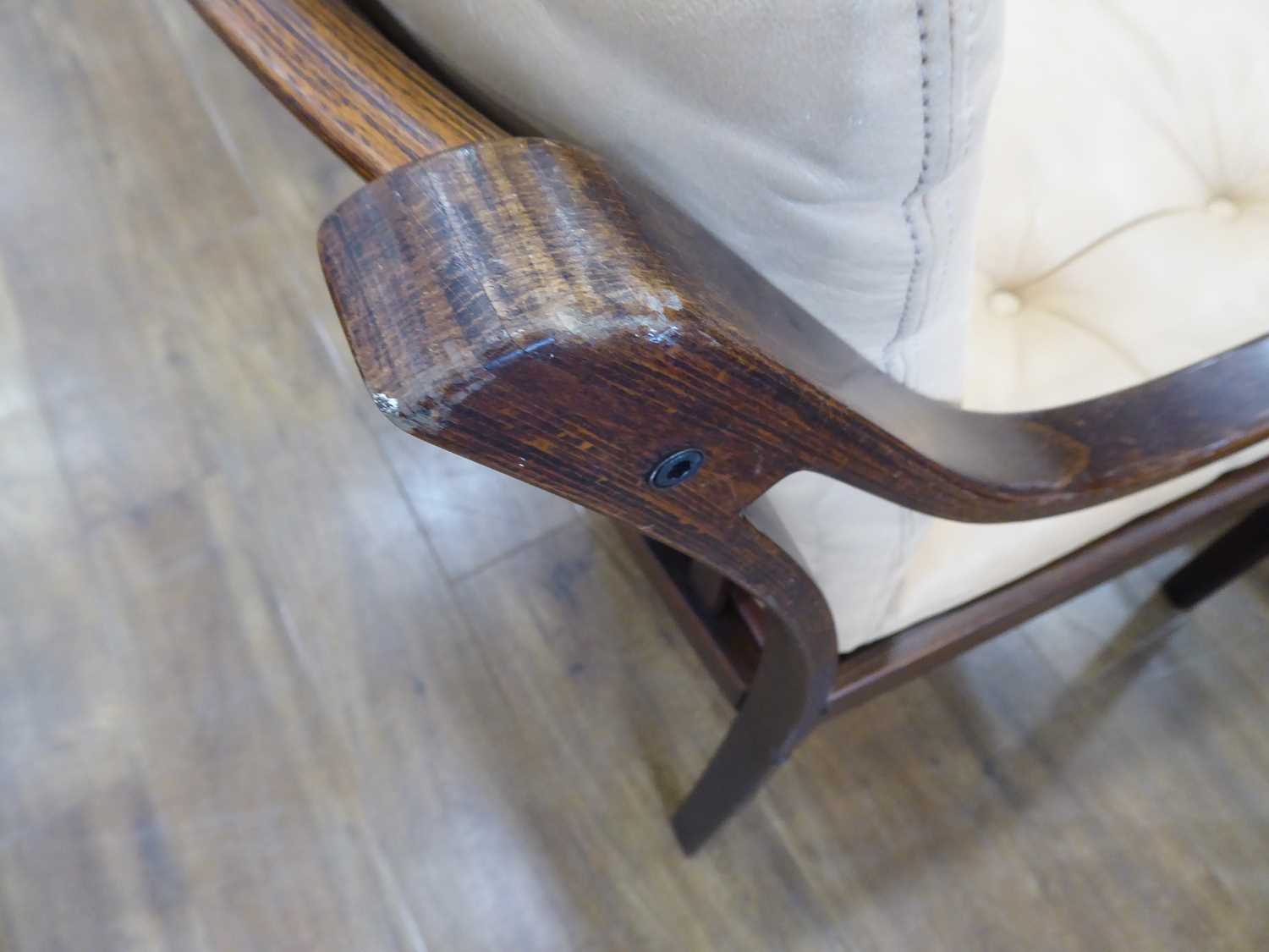 A pair of 1960's simulated rosewood laminate armchairs manufactured by JM Birking *Sold subject to - Bild 5 aus 16