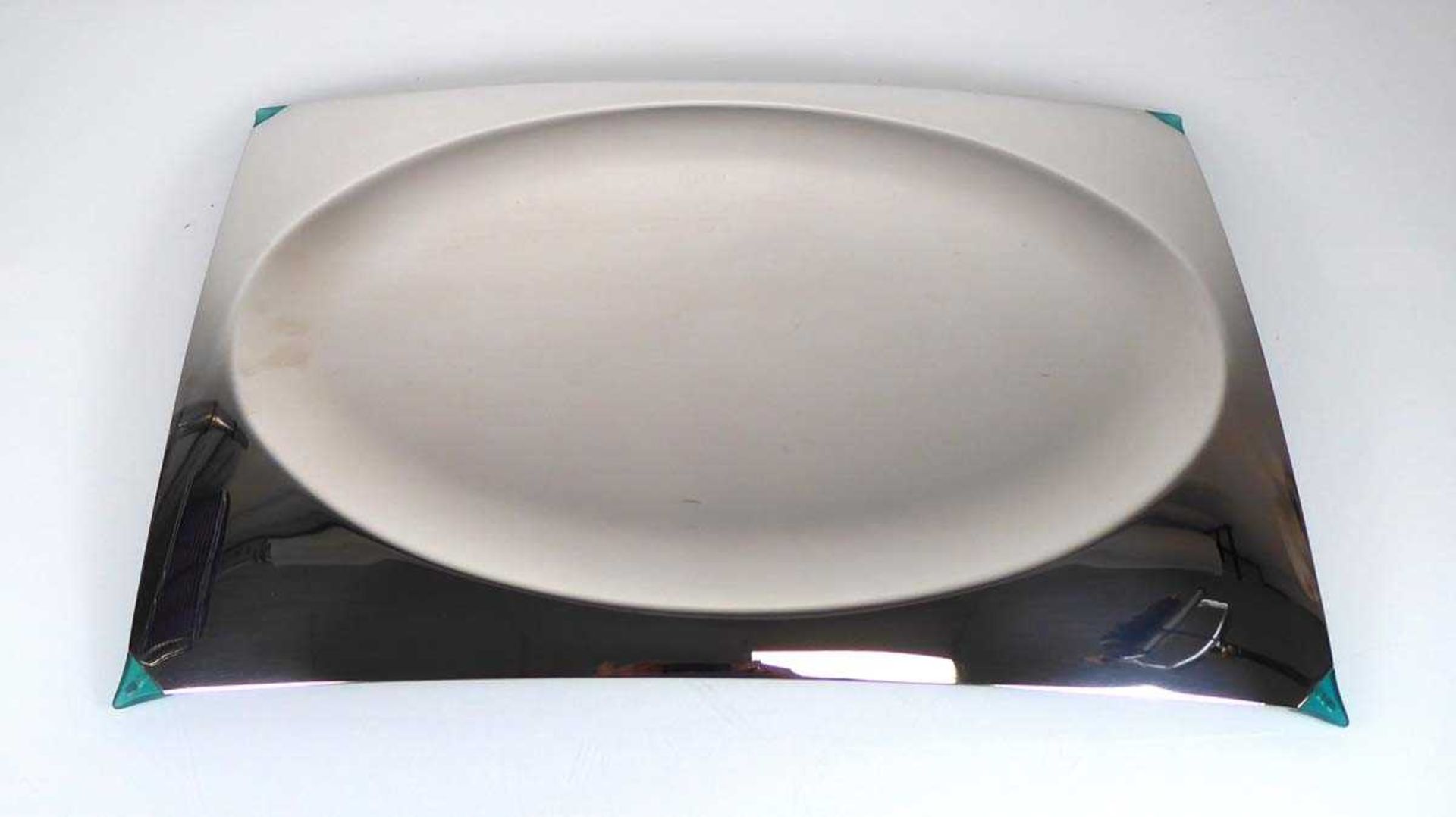 Philippe Starck for Alessi, a 'Voila Voila' stainless steel tray, boxed