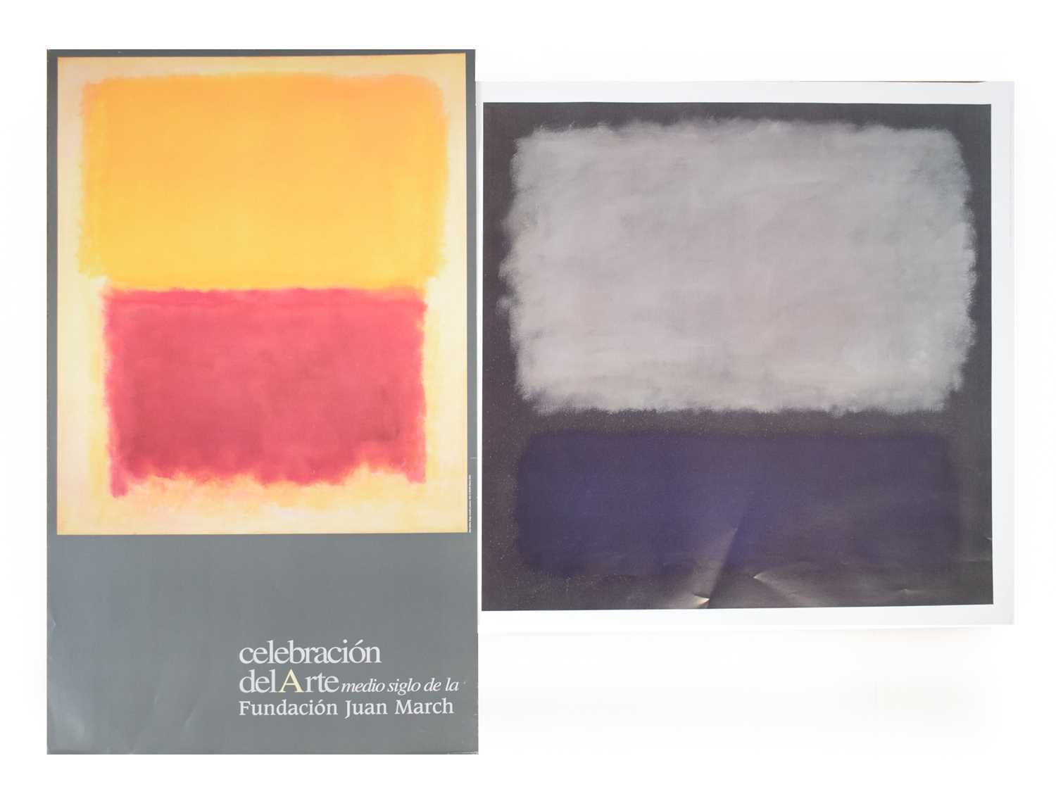After Mark Rothko, 'Celebration D'Art', exhibition poster, 38 x 21 inches, together with 'Blue and