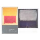 After Mark Rothko, 'Celebration D'Art', exhibition poster, 38 x 21 inches, together with 'Blue and