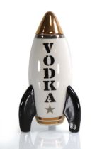 A Jonathan Adler pottery ‘Rocket’ Vodka decanter, h. 25 cm