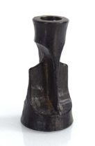 A Modernist bronzed candlestick, h. 12 cm