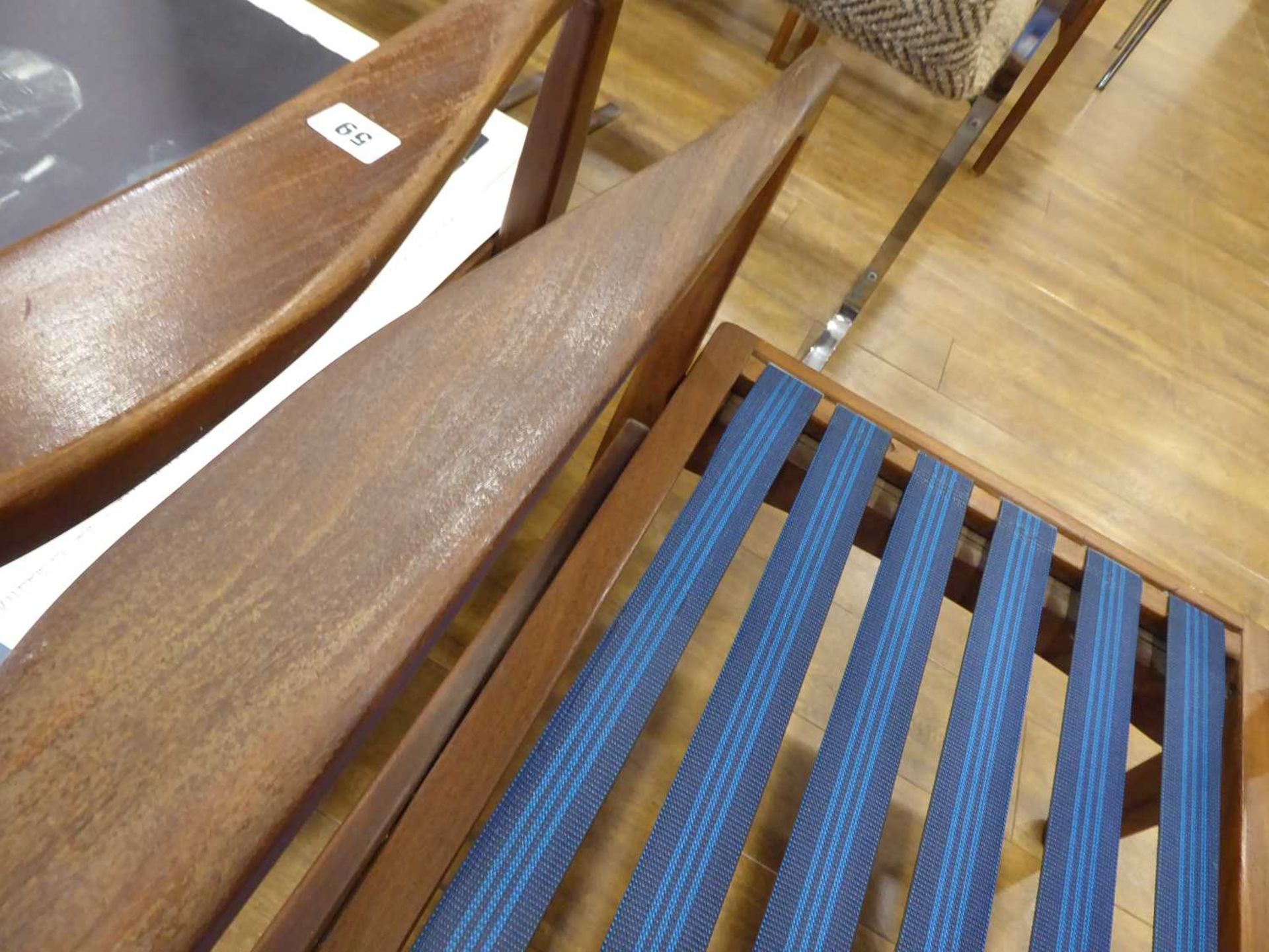 A pair of 1960's afromesia teak armchairs by Toothill, with cushions for reupholstery *Sold - Image 10 of 10