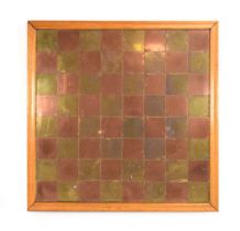 A 1970's copper and brass chess board