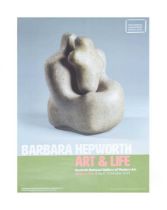 After Barbara Hepworth, Art & Life exhibition poster, 68 x 48 cm