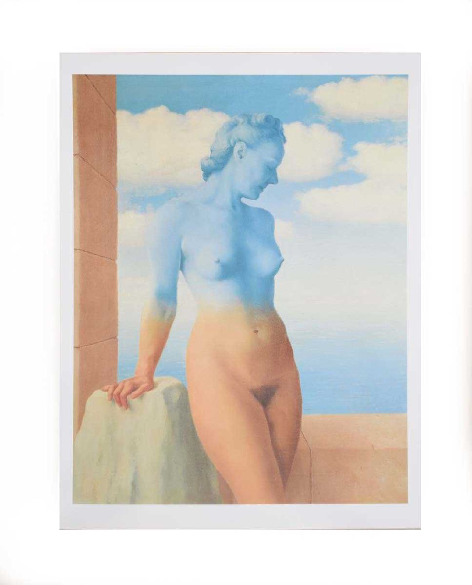 After René Magritte, 'La Magi Noire', off-set lithograph, 27 x 20 inches