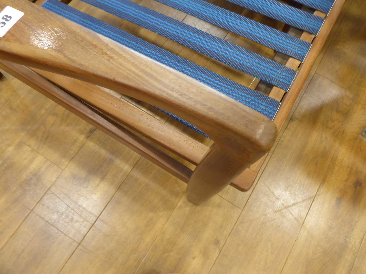 A pair of 1960's afromesia teak armchairs by Toothill, with cushions for reupholstery *Sold - Bild 3 aus 10