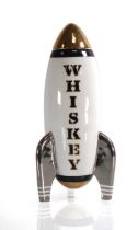 A Jonathan Adler pottery ‘Rocket’ Whisky decanter, h. 31 cm