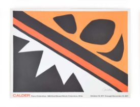 After Alexander Calder, off-set lithograph poster for Pace/Columbus Exhibition 1971, La Greouille et