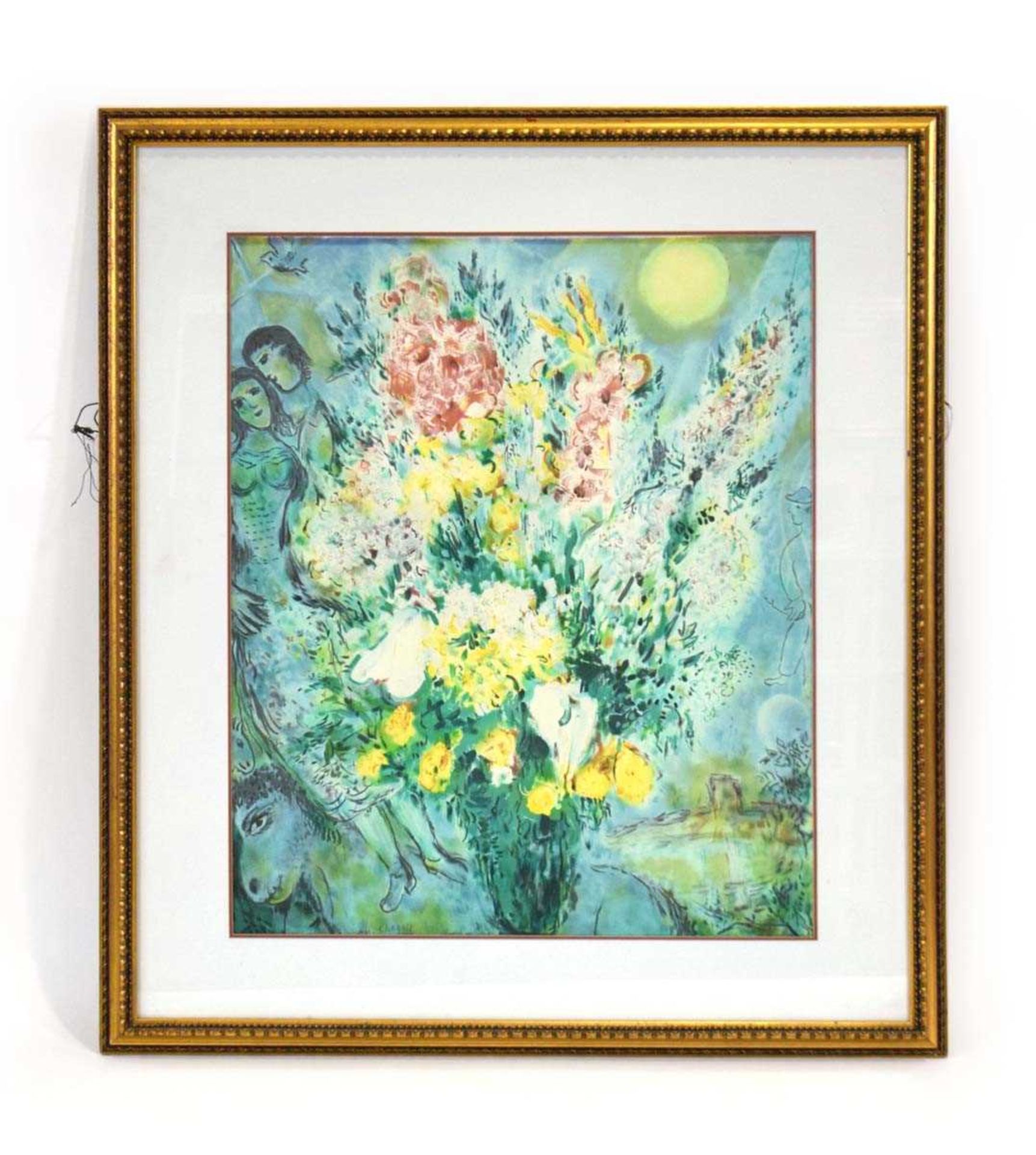 After Marc Chagall (French-Russian, 1887-1985), 'Bouquet', lithograph, image 69 x 56 cm