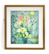 After Marc Chagall (French-Russian, 1887-1985), 'Bouquet', lithograph, image 69 x 56 cm