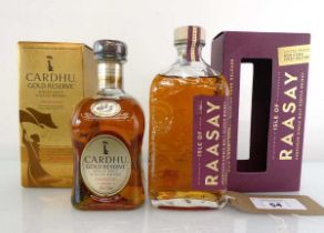 +VAT 2 bottles of Single Malt Scotch Whisky, 1x Isle of Raasay Limited Release Dun Cana Sherry