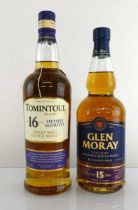 +VAT 2 bottles of Single Malt Scotch Whisky, 1x Tomintoul 16 year old Speyside Glenlivet 40%