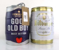 +VAT 2 mini kegs, 1x Renegade Brewery Good Old Boy Best Bitter Best Before 16/02/2024 4% 5litres &