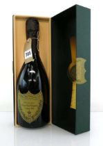 A bottle of Moet et Chandon Cuvee Dom Perignon Vintage 1995 Brut Champagne with box