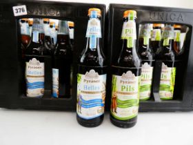 2 crates of 20 bottles of Pyraser German Beer, 20x Helles BB 05/03/2024 4.9% 50cl & 20x Pils BB 21/