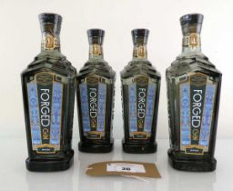 +VAT 4 bottles of Forged Winter Gin from Wakefield 40% 70cl (Note VAT added to bid price)