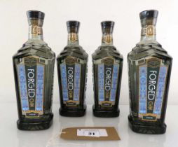 +VAT 4 bottles of Forged Winter Gin from Wakefield 40% 70cl (Note VAT added to bid price)