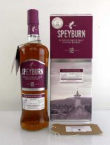 +VAT A bottle of Speyburn 18 year old Speyside Single Malt Scotch Whisky with box, 46% 70cl (Note