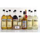 +VAT 12 x bottles of various flavoured syrups (Note VAT added to bid price)