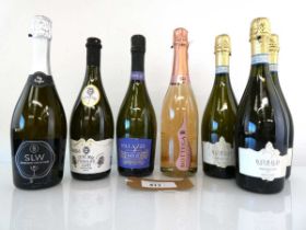 +VAT 7 bottles, 1x Bottega Rose Prosecco, 3x Borgo Del Col Alto Prosecco, 1x Ca'Del Doge Fioroso