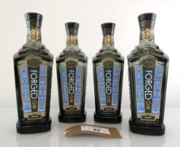 +VAT 4 bottles of Forged Winter Gin from Wakefield 40% 70cl (Note VAT added to bid price)