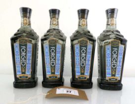 +VAT 4 bottles of Forged Winter Gin from Wakefield 40% 70cl (Note VAT added to bid price)