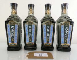 +VAT 4 bottles of Forged Winter Gin from Wakefield 40% 70cl (Note VAT added to bid price)